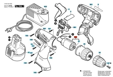 МОТОР ОТВЕРТКИ BOSCH PSR1200 ORYG 2609120083