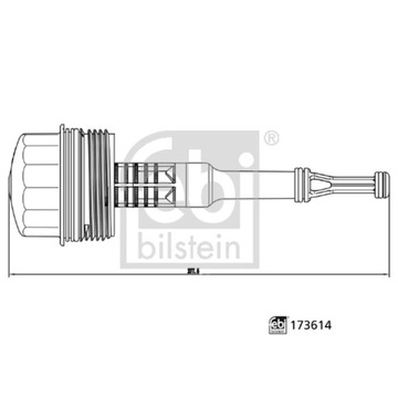 КРЫШКА, КОРПУС ФИЛЬТРА МАСЛА FEBI BILSTEIN 173614