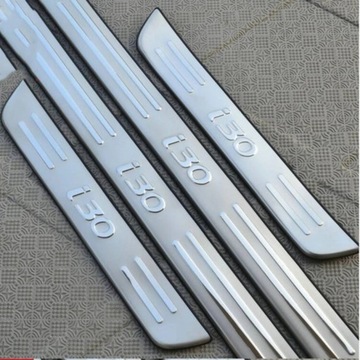 фото thumb №2, Планки накладки захисні порогові na пороги hyundai i30 2009-2015 хром