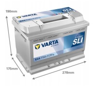 фото thumb №4, Акумулятор varta 12v 77ah 780a sli dynamic p+