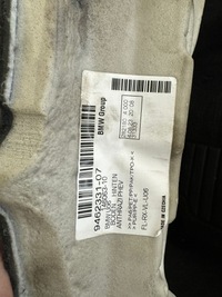 фото thumb №5, Bmw x1 u11 2' u06 hybrid килимок підлога обшивка перед задня 9462329 9462331