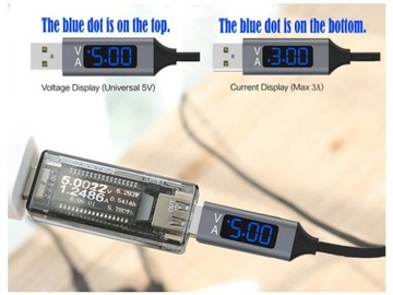 Кабель USB C, амперметр, вольтметр, 1,5 м (5088a)