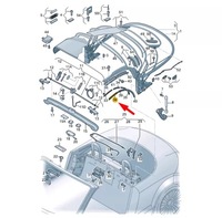 фото thumb №10, Audi tt 8j soft top frame передня частина правий ущільнювач 8j7871456 oem