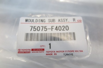 фото thumb №4, Toyota c-hr планка стійка двері правий зад оригінальний номер 75075f4020