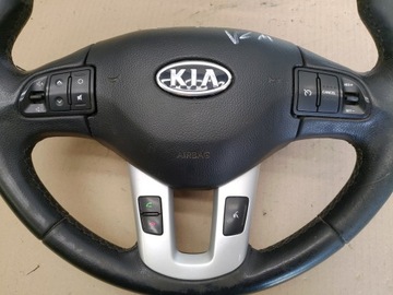 фото thumb №15, Кермо + подушка безпеки багатофункціональний шкіряний kia sportage iii роки 2010-2015