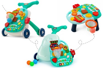 PUSH WALKER УЧЕБНЫЙ СТОЛИК 2В1 ЗЕЛЕНЫЙ