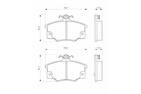 фото thumb №2, Тормозные колодки тормозные перед abarth ritmo alfa romeo 145 146 155 spider