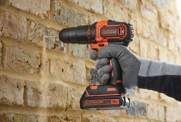 Отвертка ударная 18В 40Нм в кейсе Black+Decker BDCHD18NT