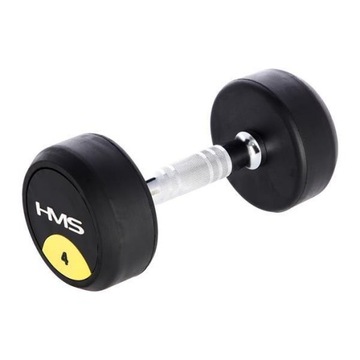 Гантель HG PRO 4 кг HMS с резиновым покрытием