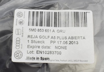 фото thumb №6, Vw golf plus 5m0 решётка радиатора решётка бампера org новая