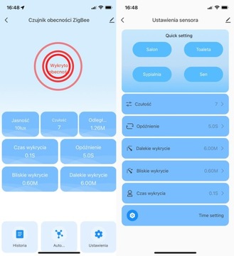 Настенный микроволновый датчик присутствия TUYA Z2M ZigBee