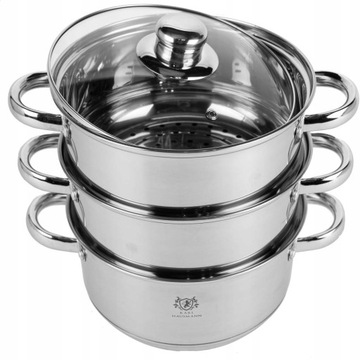 GARNEK DO GOTOWANIA NA PARZE 20cm 3,3L PAROWAR