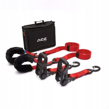 ACEBIKES RATCHET PREMIUM DELUXE, 2 КОМПЛЕКТА КРЕПЛЕНИЯ НА МОТОЦИКЛ