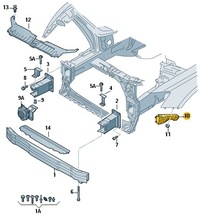 фото thumb №11, Направляющая направляющая бампера audi q5 sq5 8r0807284c