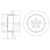 фото thumb №3, Гальмівні диски гальмівні колодки задня delphi subaru legacy iv
