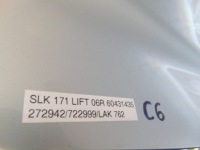 фото thumb №11, Капот кришка двигуна перед передня mercedes slk r171 r 171 лак 762