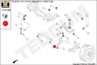 фото thumb №4, Втулка важеля заднього skośnego zew renault vel satis