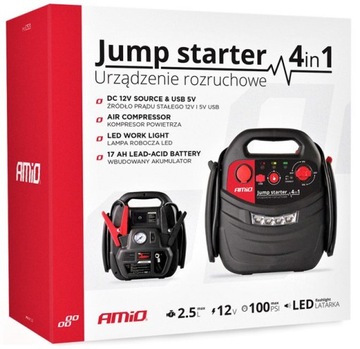 URZĄDZENIE ROZRUCHOWE POWERBANK JUMP STARTER AMIO