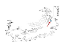 Купити Шланг труба egr дизель om642 v6 mercedes оригінальний номер a6421401308, фото thumb
