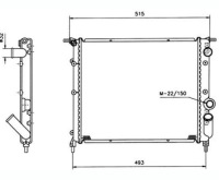 Купити Радіатор води renault 19 21 clio 1 1.4 1.7 1.8, фото thumb