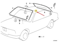 фото thumb №8, Bmw 5 e34 передня скло ліва рамка декоративна 51318117457 8117457