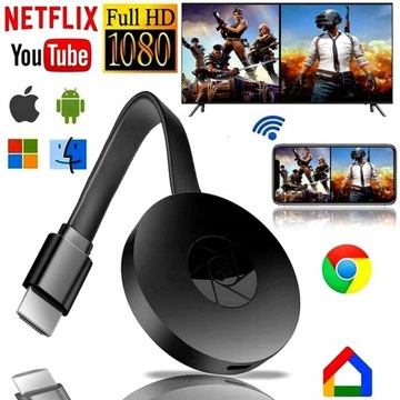 BEZPRZEWODOWY ADAPTER WIFI HDMI MIRRORSCREEN 2w1