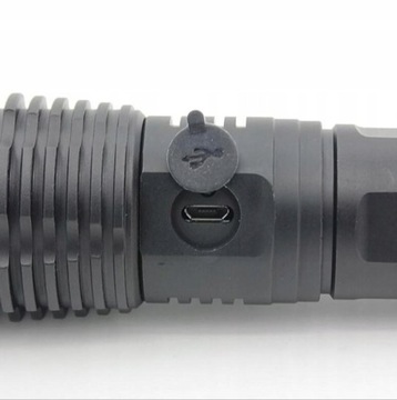 МОЩНЫЙ ТАКТИЧЕСКИЙ ФОНАРЬ СВЕТОДИОДНЫЙ ЗУМ НА АККУМУЛЯТОРЕ USB