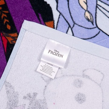 Ręcznik z haftem imię do przedszkola 30x50 Kraina Lodu Frozen Olaf Elsa