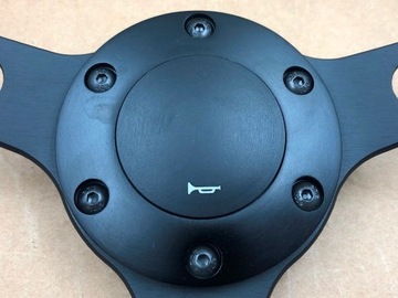 фото thumb №12, Ретро кермо дерево чорний стрічка 38cm 15дюймів w стиль вінтажний