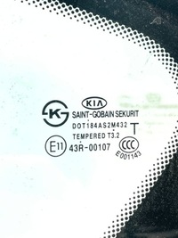 фото thumb №9, Скло бокова кузовна ліва лівий kia picanto ii 2 - 43r00107