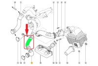 Труба пабтрубок  интеркулер renault velsatis 3.0 dci с Разборки, фото thumb
