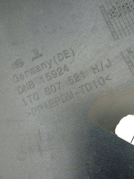 фото thumb №7, Vw touran i ii рестайлинг 10-15 накладка dół бампера заднего зад спойлер