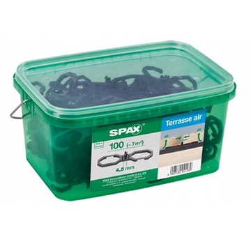 SPAX AIR 4,5mm PODKŁADKI WENTULUJĄCE POD DESKI TARASOWE 100 SZTUK