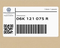 фото thumb №1, Труба водяная 06k121075r vw beetle jetta passat