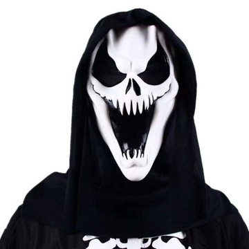 Маска призрака злодея Black Smile на Хэллоуин