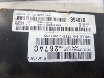 фото thumb №5, Chrysler voyager компьютер двигателя 68027324ae