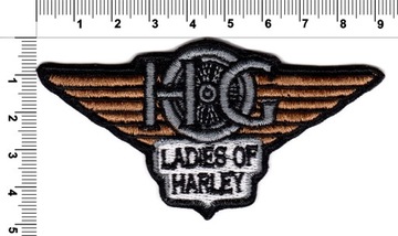 Термоклейкая нашивка LADIES OF HARLEY с вышивкой