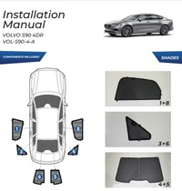 фото thumb №15, Шторки volvo s90 2017- защитные накладки ролеты солнцезащитный
