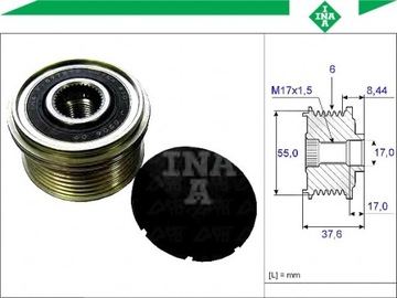 фото thumb №2, Сцепление генератор mitsubishi outlander ii 2.4 4