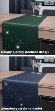 bieżnik dekoracyjny KRYSTAL 40x200 plamoodporny pas czarny