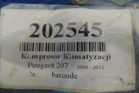 фото thumb №7, Peugeot 207 1.6 16v компресор кондиціонера 9659875780