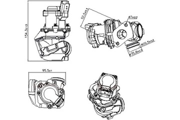 фото thumb №2, Клапан egr citroen c1 c2 c2 enterprise c3 i c3 ii c3 pluriel nemo nemo