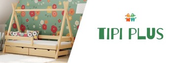 Кровать деревянная детская TIPI PLUS 190x90