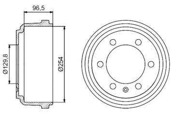 фото thumb №2, Комплект bębnów тормозных bosch fdr329009 db4071