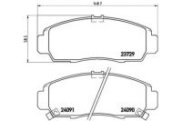 фото thumb №2, Тормозные колодки тормозные honda fr-v 05- brembo