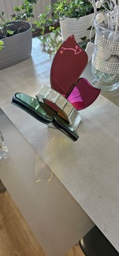 Красивое украшение, бабочка, стеклянное зеркало, световой эффект, красивый для подарка