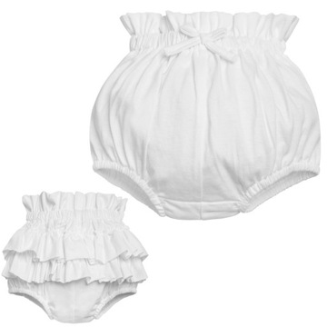 Хлопковые трусики-памперсы BLOOMERS с рюшами для девочек 68-74 лет.