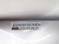 фото thumb №8, Оригінальний номер капот кришка двигуна seat exeo 3r ls7y