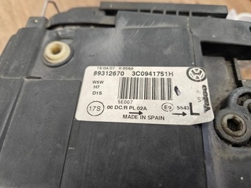 фото thumb №10, Vw passat b6 3c0941751h лампа ксенон лівий ліва перед передня англієць