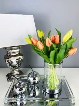 BUKIET TULIPANÓW 7 TULIPANY GUMOWANE MALINOWY RÓŻ